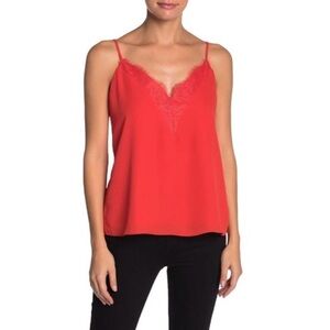 Socialite Fiery Red Lace Camisole - NWOT